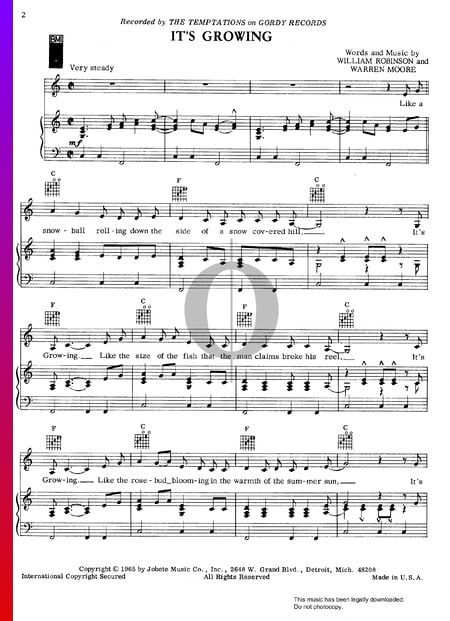 It's Growing Musik-Noten