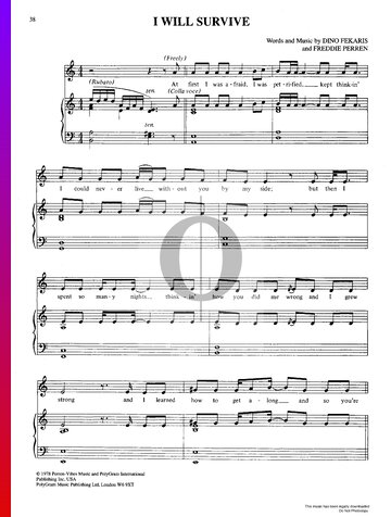 I Will Survive Sheet Music
