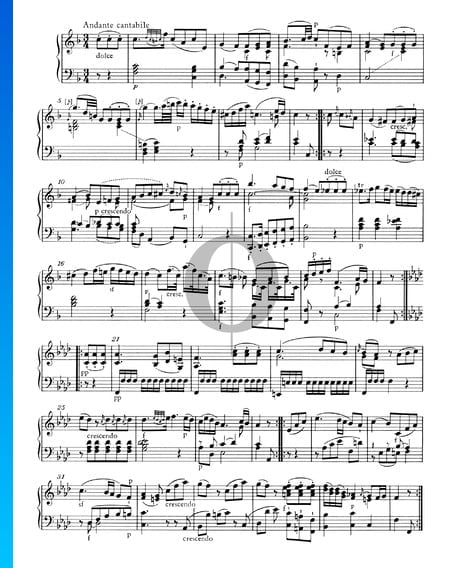Sonata para piano n.º 10 en do mayor, KV 330 (300h): 2. Andante cantabile