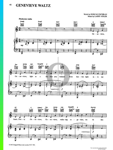 Genevieve Waltz Partitura