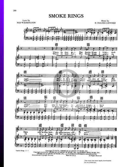 Smoke Rings Sheet Music