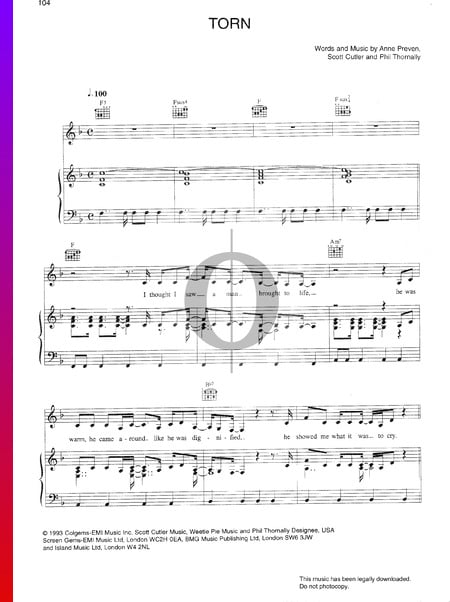 Torn Musik-Noten