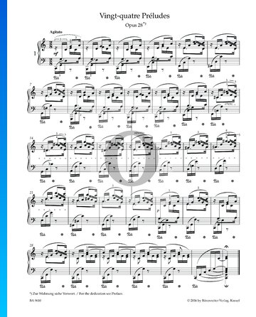 Prelude in C Major, Op. 28 No. 1 Spartito