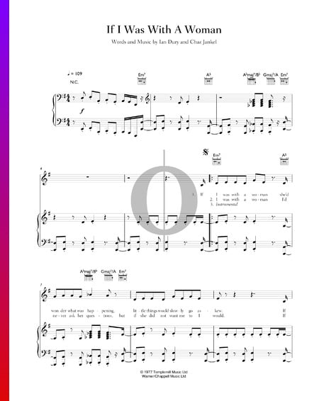 If I Was With A Woman Sheet Music