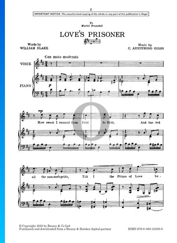 Love's Prisoner Musik-Noten