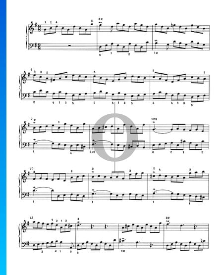 Invention 10, BWV 781 Partition