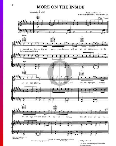 More On The Inside Musik-Noten