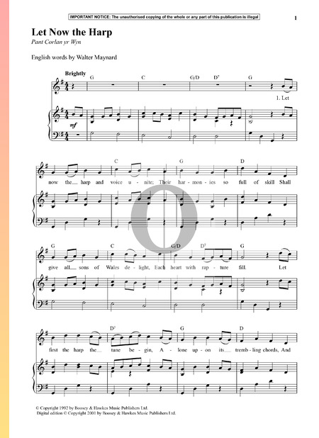 Let Now The Harp Sheet Music