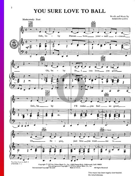 You Sure Love To Ball Musik-Noten