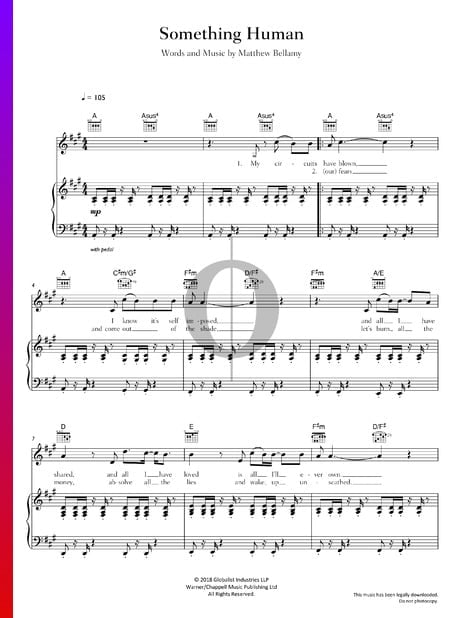 Something Human Musik-Noten