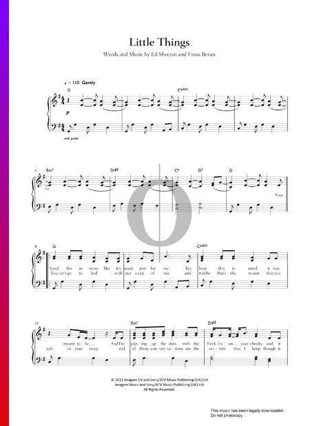 Little Things Sheet Music