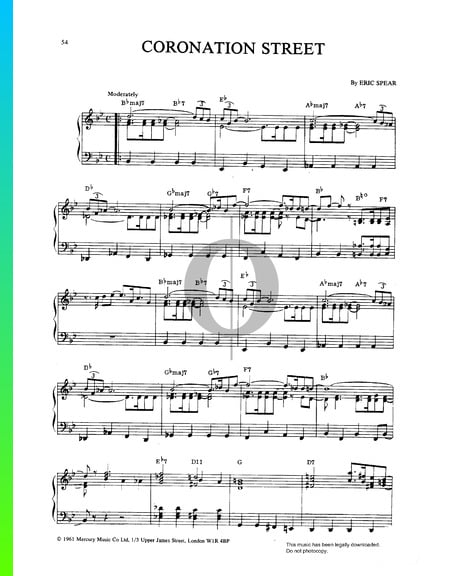Coronation Street Musik-Noten