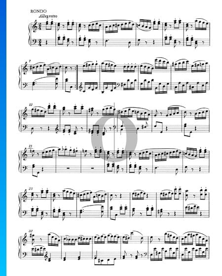 Sonate pour Piano No. 16 Do Majeur, KV 545: 3. Allegretto