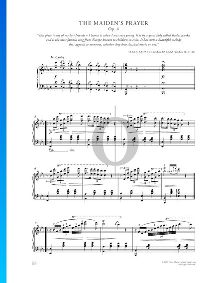 La prière d'une vierge