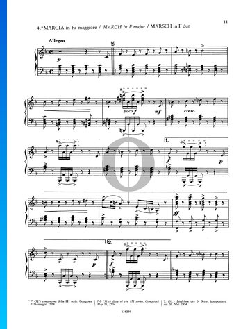 Little Songs, Series 3: No. 7 March in F Major Sheet Music