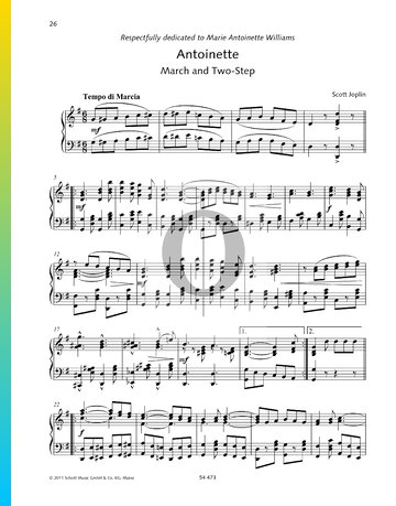 Antoinette (March And Two-Step) Sheet Music