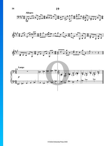 24 Preludes and Fugues: No. 19 in F-sharp Minor Spartito