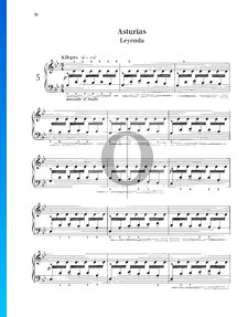 Suite Española Nr. 1, Op. 47: 5. Asturias (Leyenda)
