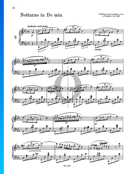 Chopin Nocturne in C Minor, Op. Posth No.21