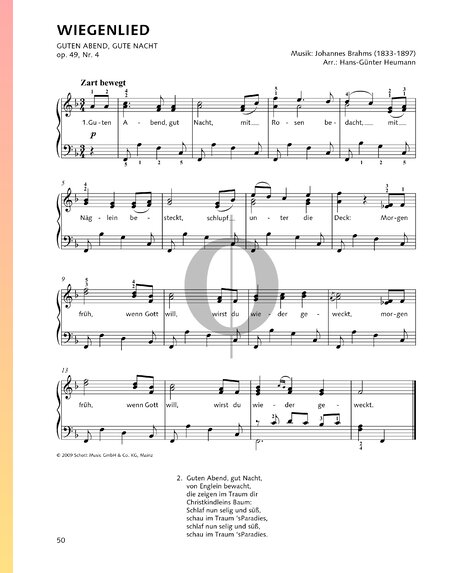 Canción de cuna, Op. 49 n.º 4