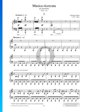 I - Sostenuto, Misurato, Prestissimo Sheet Music