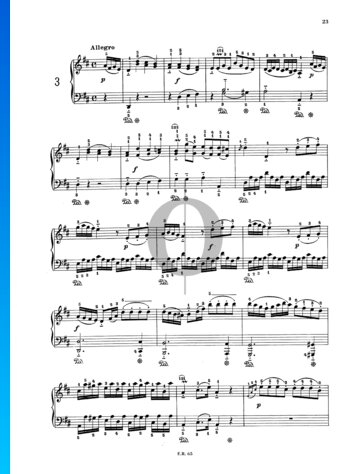 Sonata in D Major, WoO 47 No. 3 Spartito