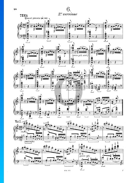 Six Grand Studies After Paganini, S. 141: Étude No. 6