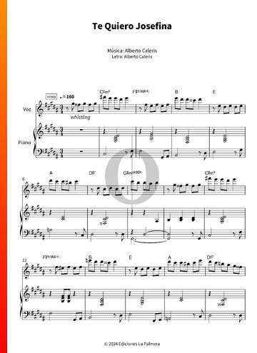 Te Quiero Josefina Sheet Music