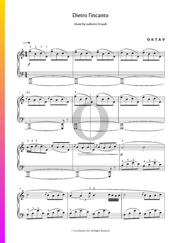 Dietro l'incanto Sheet Music