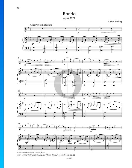 4 Easy Concert Pieces, op. 22: Rondo