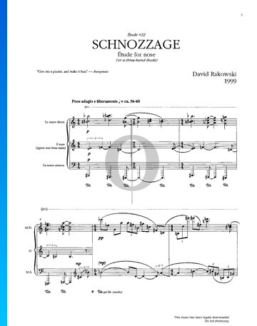 Études Book III: Schnozzage Sheet Music