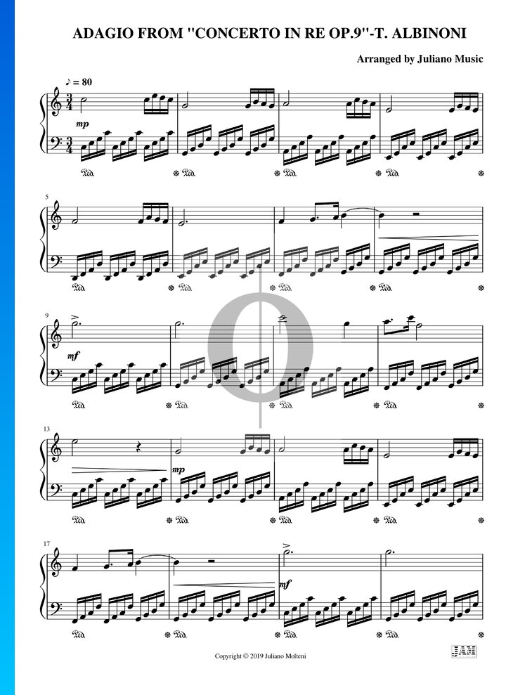 Oboe Concerto in D Minor, Op. 9 No. 2 2. Adagio (Tomaso Albinoni