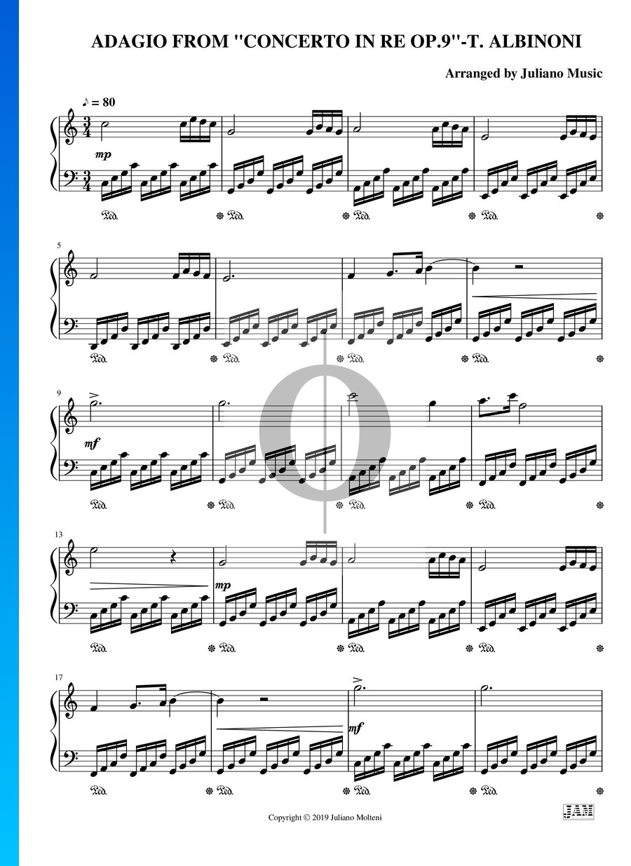 Oboe Concerto in D Minor, Op. 9 No. 2 2. Adagio (Tomaso Albinoni