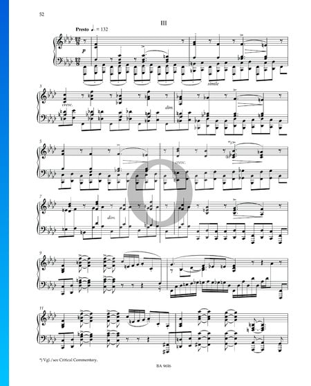 Sonate Nr. 1 f-Moll, Op. 6: 3. Presto Musik-Noten
