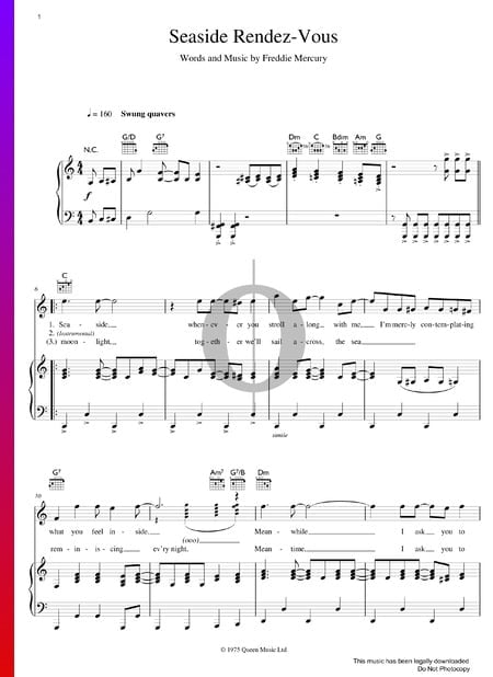 Seaside Rendez-Vous Sheet Music