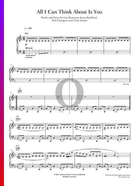 All I Can Think About Is You Musik-Noten