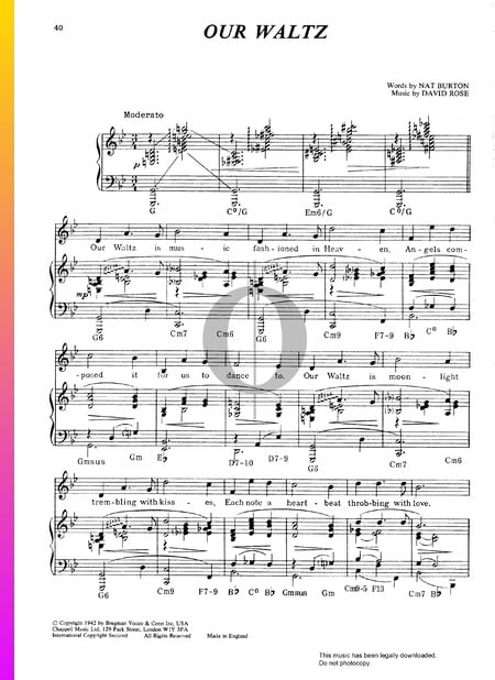 Our Waltz Sheet Music