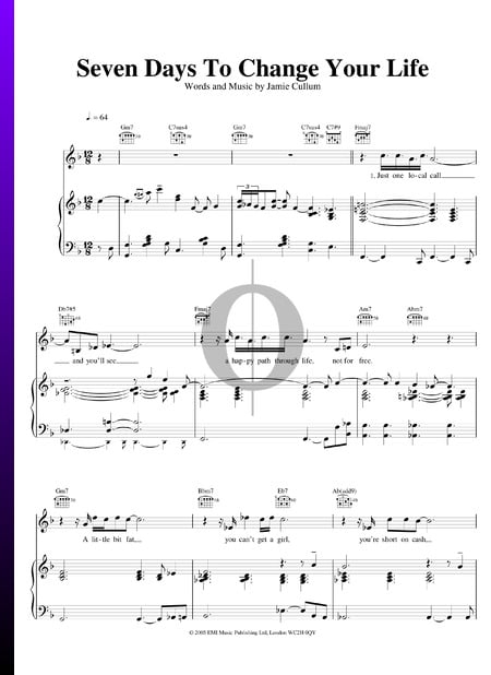 7 Days To Change Your Life Musik-Noten