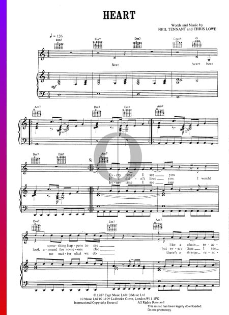 Heart Musik-Noten