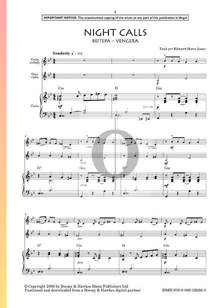 Night Calls Sheet Music