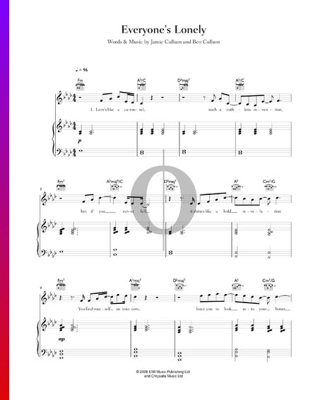 Everyone's Lonely Sheet Music