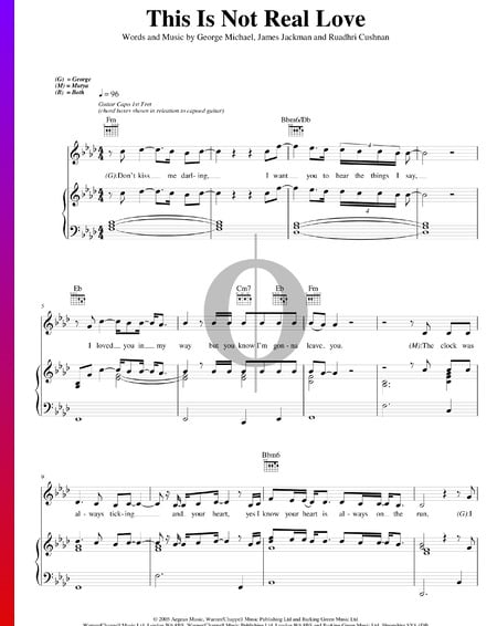 This Is Not Real Love Musik-Noten