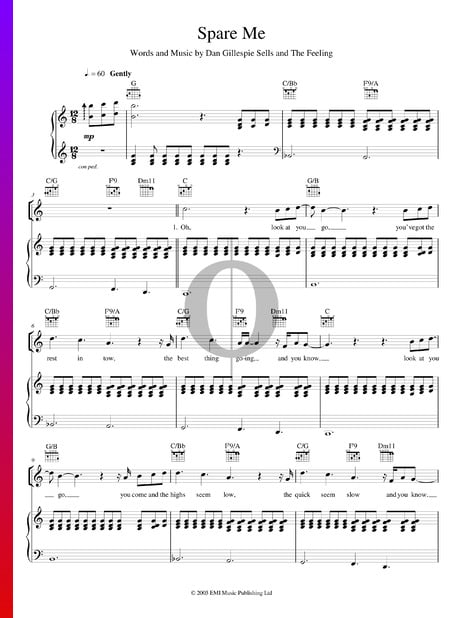 Spare Me Sheet Music