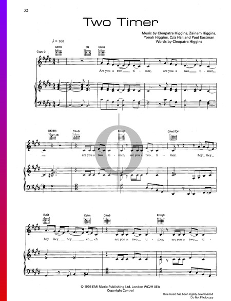 Two Timer Musik-Noten