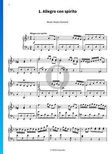 Sonatine in F-Dur, Op. 36 Nr. 4 Musik-Noten
