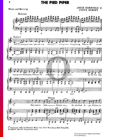 The Pied Piper Sheet Music