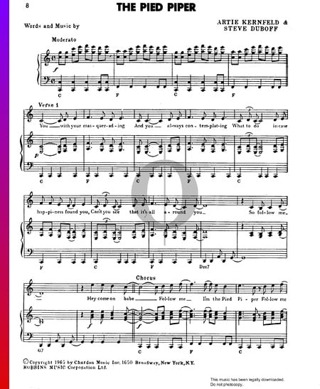 The Pied Piper Musik-Noten