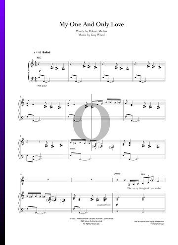 My One And Only Love Sheet Music