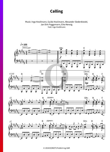 Calling Sheet Music