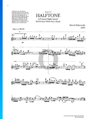 Études Book III: Halfton Musik-Noten